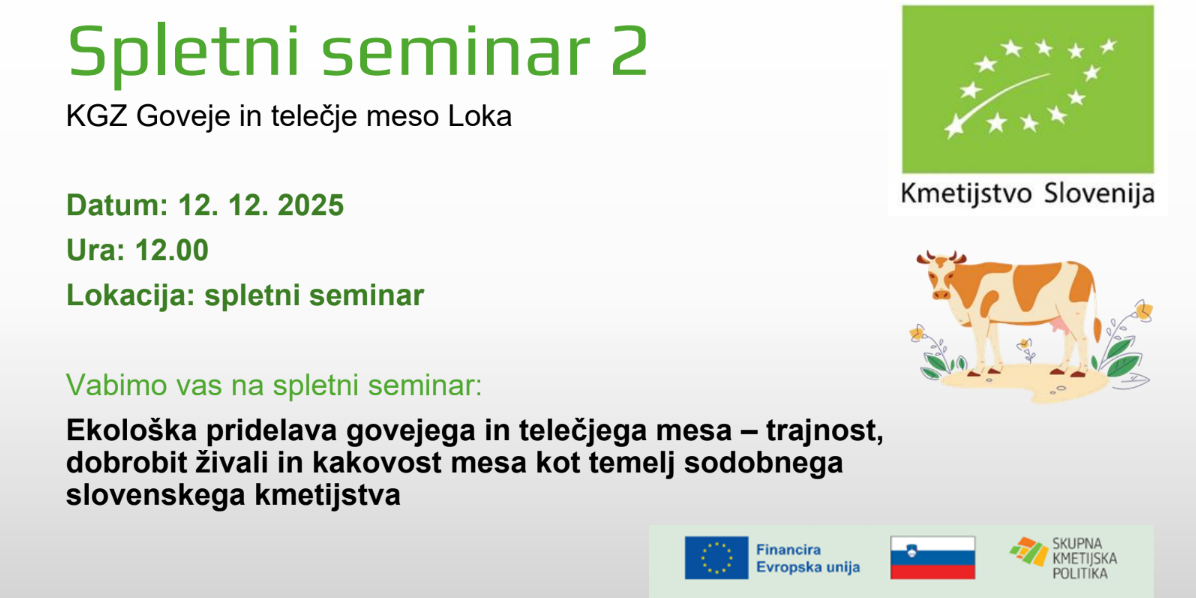 Spletni seminar Goveje EKO